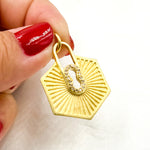 Load image into Gallery viewer, Diamond Sterling Silver Lock Pendants