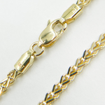 Load image into Gallery viewer, 14K Solid Gold Wheat Necklace