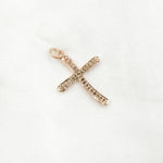 Load image into Gallery viewer, DC325. Diamond Sterling Silver Cross Pendant