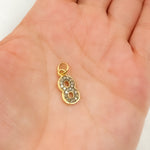 Load image into Gallery viewer, DC485. Diamond Sterling Silver Number "8" Charm