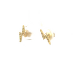 Load image into Gallery viewer, ER415222Y. 14K Solid Gold Diamond Ray