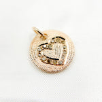 Load image into Gallery viewer, Shop Now Diamond Sterling Silver Round Heart Charm