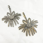 Load image into Gallery viewer, DP197. Diamond Sterling Silver Flower Pendant
