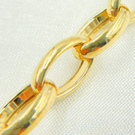 Load image into Gallery viewer, 14k Gold Plated 925 Sterling Silver Smooth Oval Link Chains