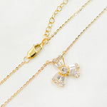 Load image into Gallery viewer, NFG71572. 14k Solid Gold Diamond Flower Necklace