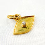 Load image into Gallery viewer, Diamond Silver Eye Charm