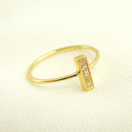 Load image into Gallery viewer, 14K Solid Gold Diamond Ring.