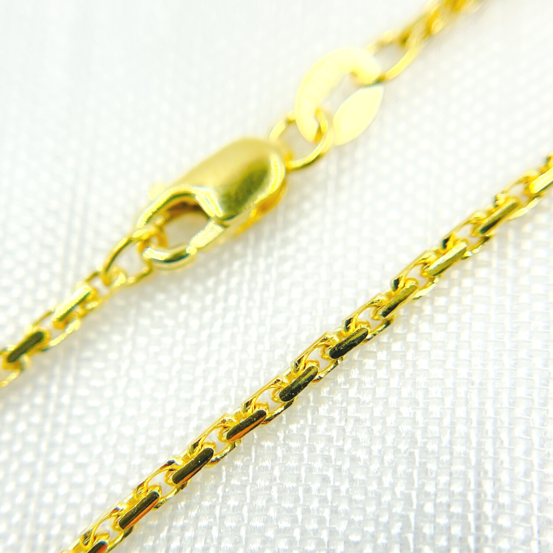 14K Solid Gold Box Chain
