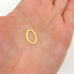 Load image into Gallery viewer, Gold-plated Sterling Silver Brushed Marquis Connector