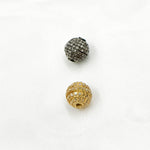 Load image into Gallery viewer, DC570. Diamond & Sterling Silver Round Bead