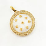 Load image into Gallery viewer, Sterling Silver and Mother of Pearl Round Stars Pendant