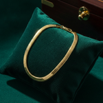 Load image into Gallery viewer, 390J02RUMBABR. 14K Solid Gold Flat Snake Bracelet
