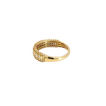 Load image into Gallery viewer, 14k Solid Gold Baguette Diamond Ring.