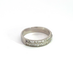 Load image into Gallery viewer, 14K Solid White Gold Baguette Diamond Ring.