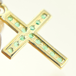 Load image into Gallery viewer, Buy Gold Cross Charm in Diamond, Ruby, Blue Sapphire and Emerald