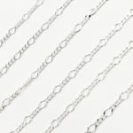 Load image into Gallery viewer, Silver 1 Link Long and 3 Curb Links Chain in Between