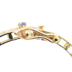 Load image into Gallery viewer, KG98. 14K Solid Gold Bangle with Diamonds and Stones