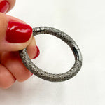 Load image into Gallery viewer, Diamond Silver Oval Snap Clasp