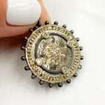 Load image into Gallery viewer, Sterling Silver Round Stars Pendant