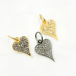 Load image into Gallery viewer, Diamond Sterling Silver Heart Pendant