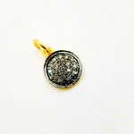 Load image into Gallery viewer, DC284. Diamond Sterling Silver Round Charm