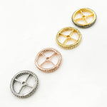 Load image into Gallery viewer, DC738. Diamond & Sterling Silver Spacer Bead