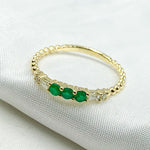 Load image into Gallery viewer, 14K Solid Gold Diamond and Gemstone Ring