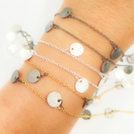 Load image into Gallery viewer, 301DSS. Sterling Silver Disc Dangle Wire Chains