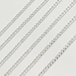 Load image into Gallery viewer, silver Curb Link Chain