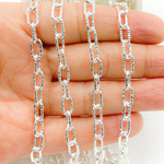 Load image into Gallery viewer, 925 Sterling Silver Diamond Cut Paperclip Chain