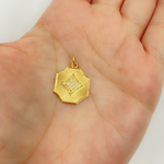 Load image into Gallery viewer, GDP166. 14K Solid Gold Octagon Shape Pendant