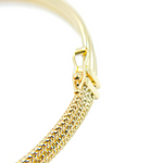 Load image into Gallery viewer, Bangle1. 14K Solid Gold Bangle Smooth Hammered