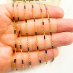 Load image into Gallery viewer, Shop Now Silver Satellite Black Rhodium Tube Chain