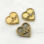 Load image into Gallery viewer, DC985. Diamond Sterling Silver Heart Pendant