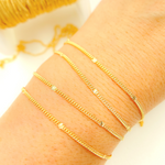 Load image into Gallery viewer, Shop 14k Gold Filled Satellite Curb & Diamond Cut Link Chain