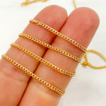 Load image into Gallery viewer, 14K Gold-Filled Flat Curb Chains