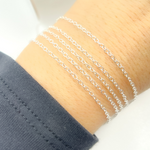 Load image into Gallery viewer, V199SS. Sterling Silver Smooth Oval Link Chain