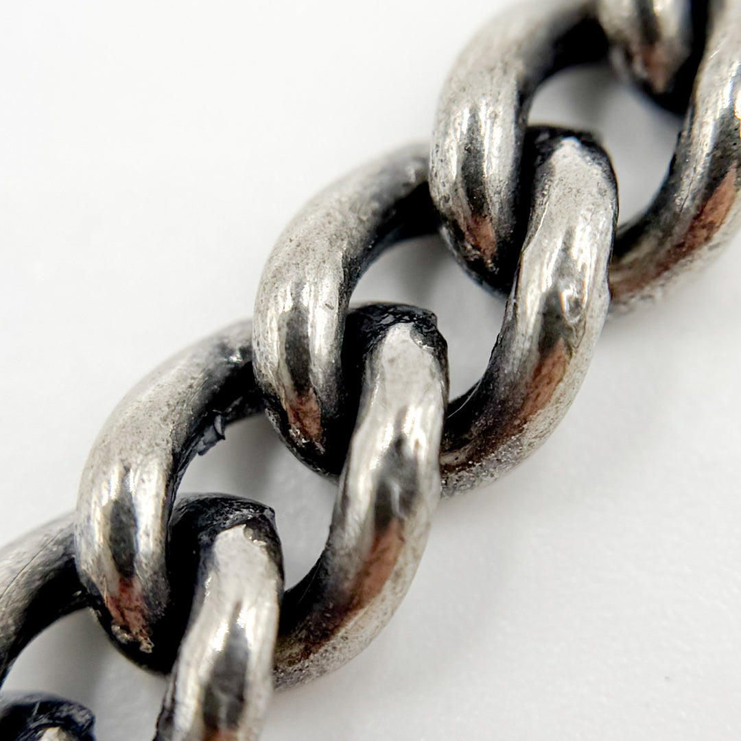 Buy Now Oxidized Sterling Silver Smooth Curb Chain