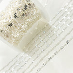 Load image into Gallery viewer, 163SBSF1SS. Sterling Silver Diamond Cut Marina Link Chain