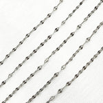 Load image into Gallery viewer, Z46OX. Oxidized Sterling Silver Flat Marina Chain