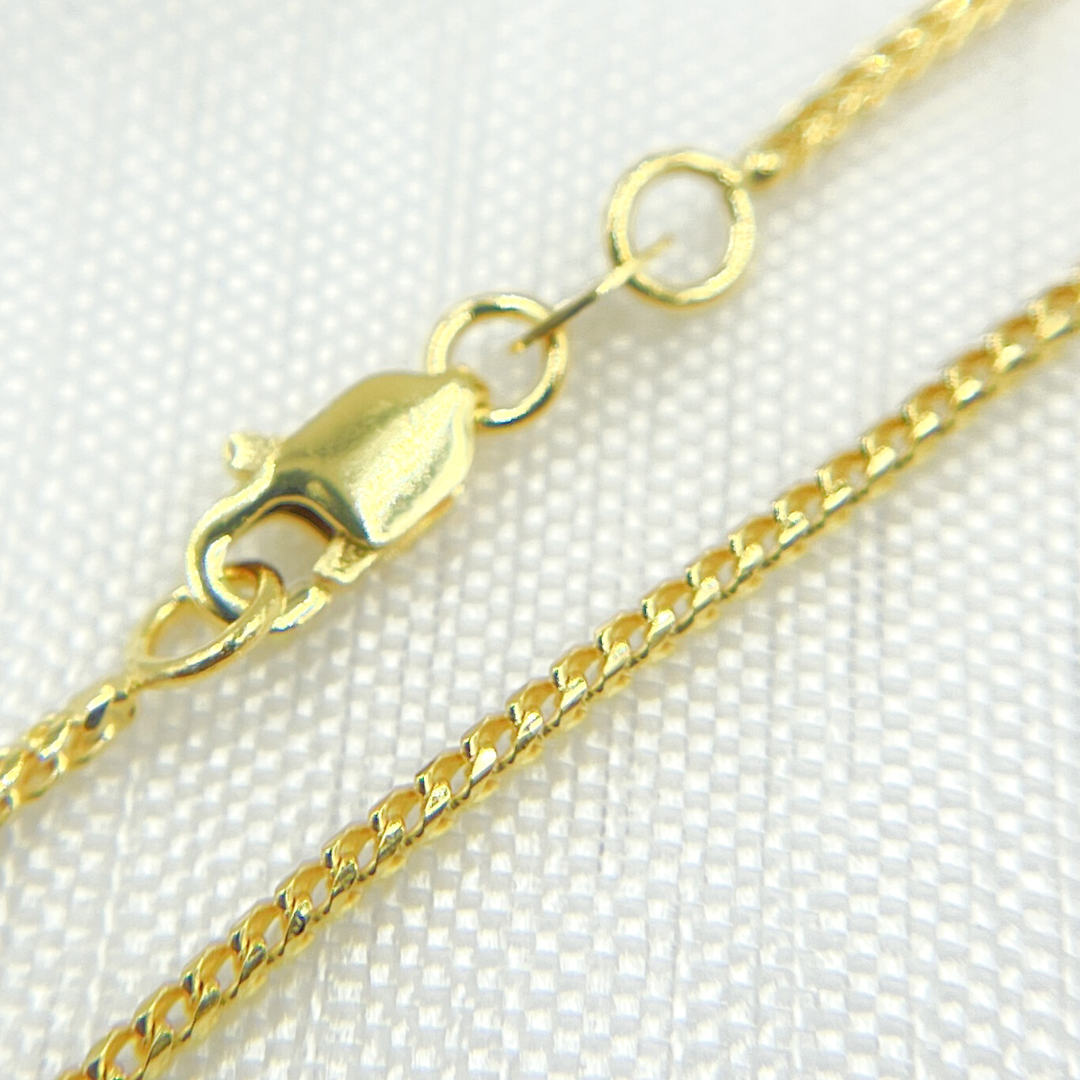 14K Solid Gold Wheat Chain