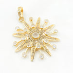 Load image into Gallery viewer, Silver Star Pendant with Gemstone
