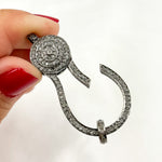 Load image into Gallery viewer, Buy Sterling Silver Pear Shape Trigger Clasp