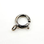 Load image into Gallery viewer, Buy 5MM Black Rhodium Sterling Silver Spring Ring Clasp