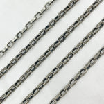 Load image into Gallery viewer, 642506OX. Oxidized Sterling Silver Flat Box Chain