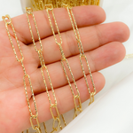Load image into Gallery viewer, Gold Plated 925 Sterling Silver Diamond Cut Short & Long Link Chains