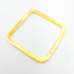 Load image into Gallery viewer, Buy Now Gold-plated Sterling Silver Brushed Square Connector