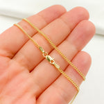 Load image into Gallery viewer, 14K Solid Gold Smooth Curb Link Chain