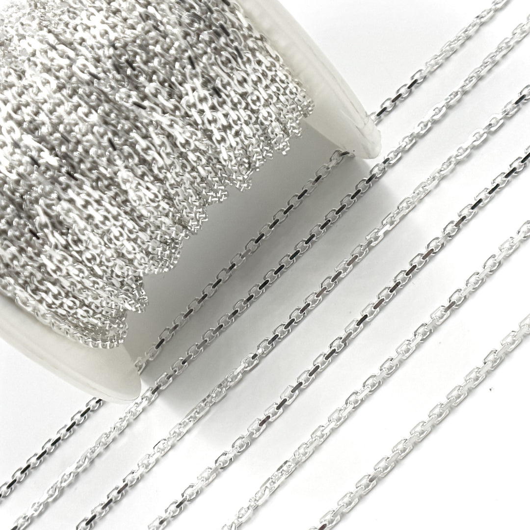 Buy now Silver Diamond Cut Cable Chain