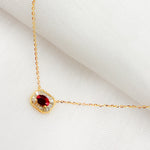 Load image into Gallery viewer, Shop Now 14K Solid Gold Octagon Fancy Tiny Necklace
